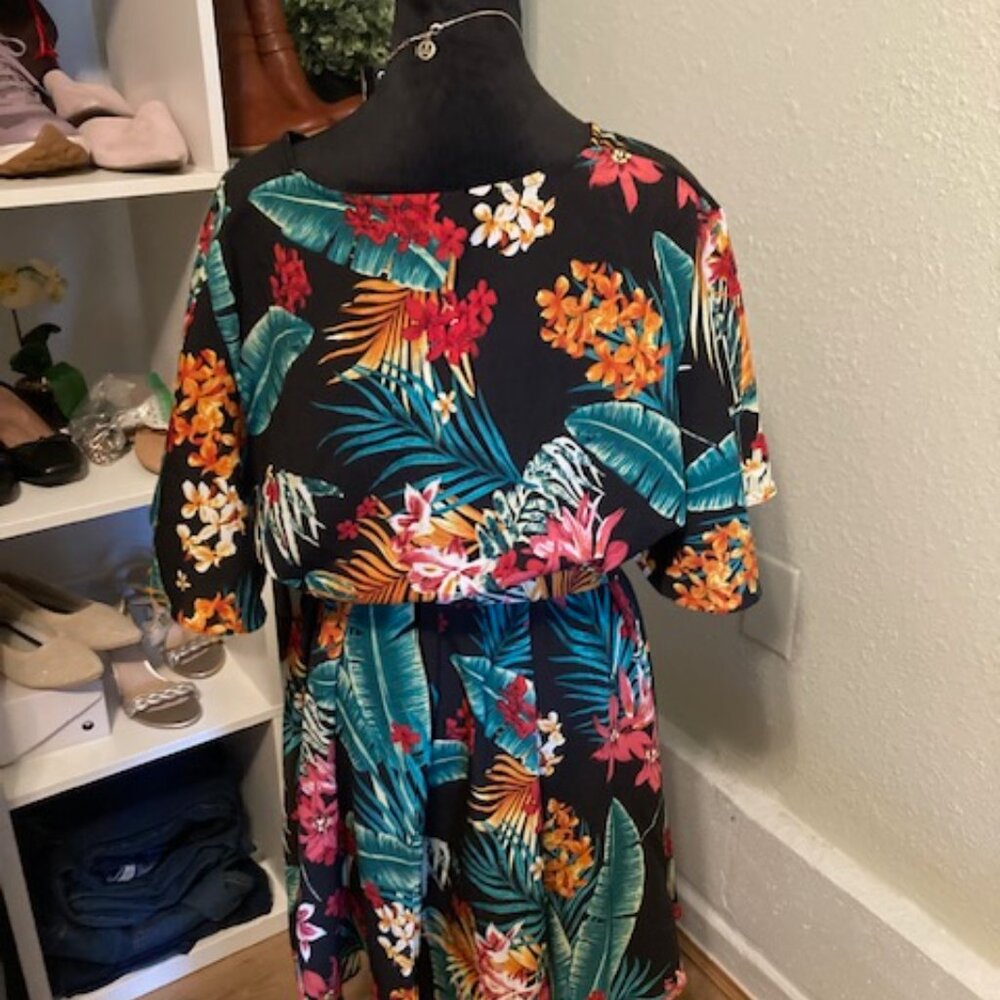 Floral Print Midi Dress - Picture 3 of 4